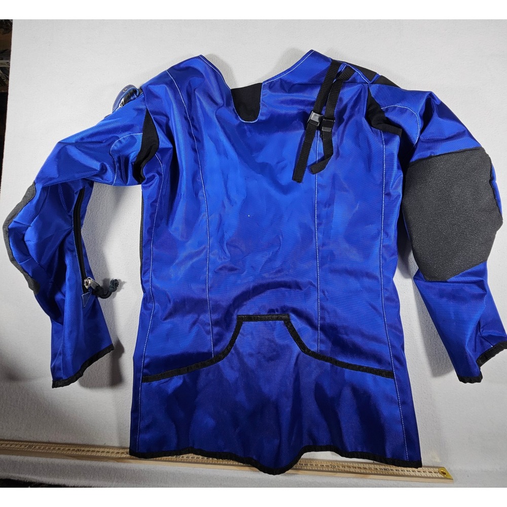 The Supply Room Blue Canvas Rifle Shooting Jacket Size 44 Competition Coat 873 - Picture 10 of 11